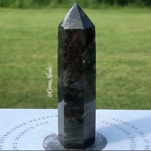 BEAUTIFUL FLASHY BLUE LABRADORITE TOWER IS EXTREMELY HIGH–QUALITY!! PRISTINE!!